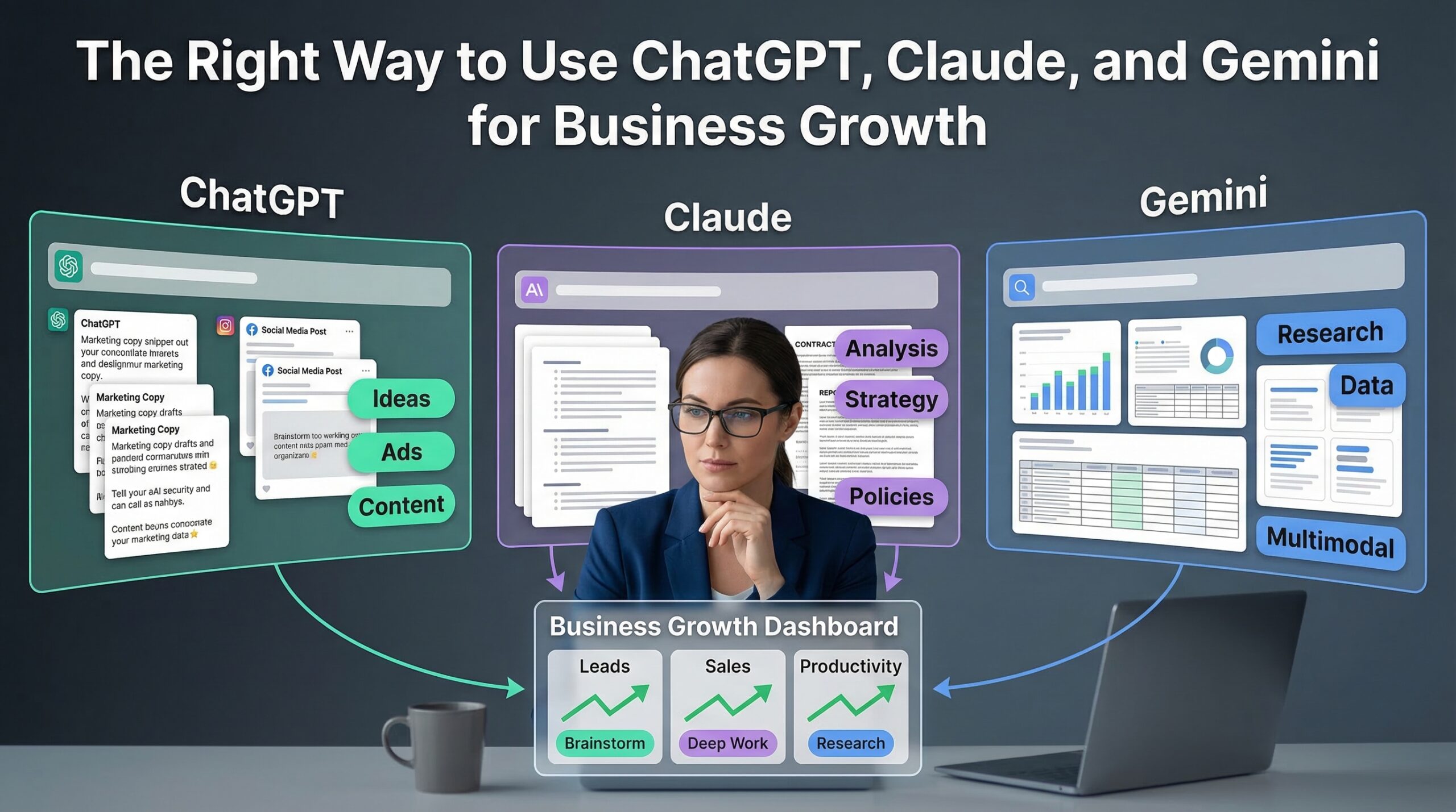 The Right Way to Use ChatGPT, Claude, and Gemini for Business Growth