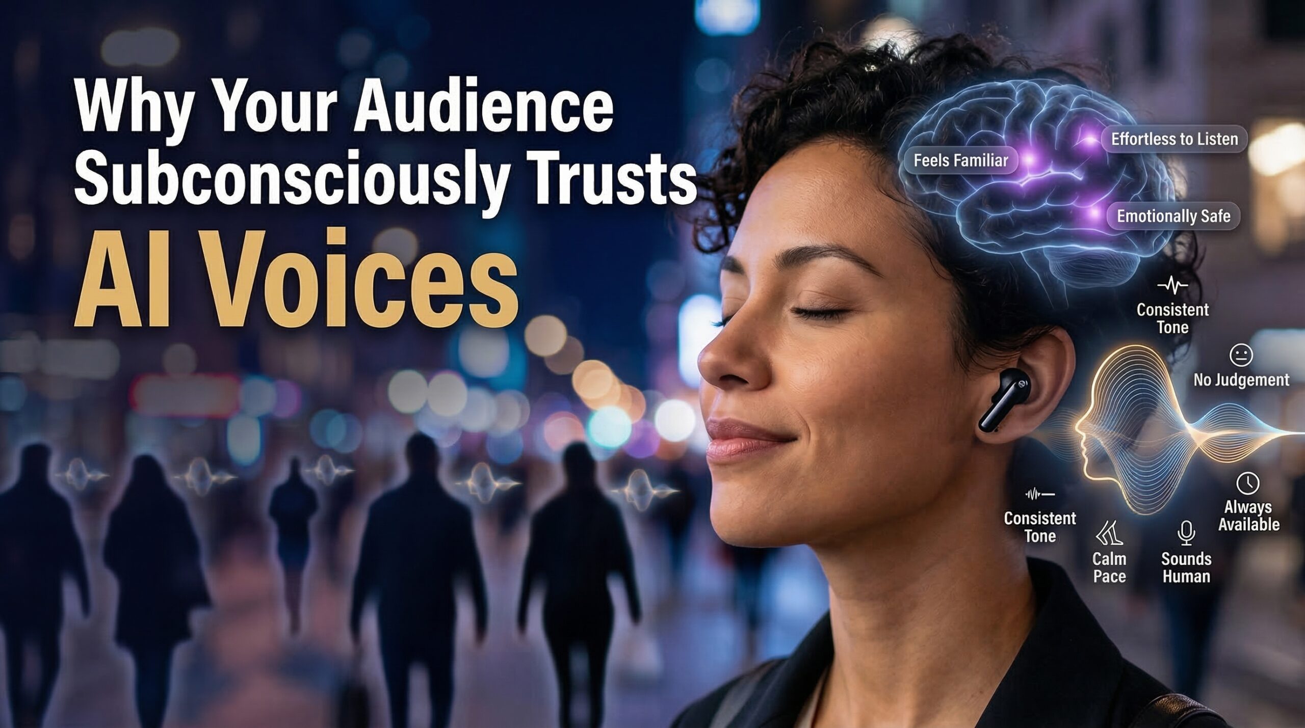 Why Your Audience Subconsciously Trusts AI Voices