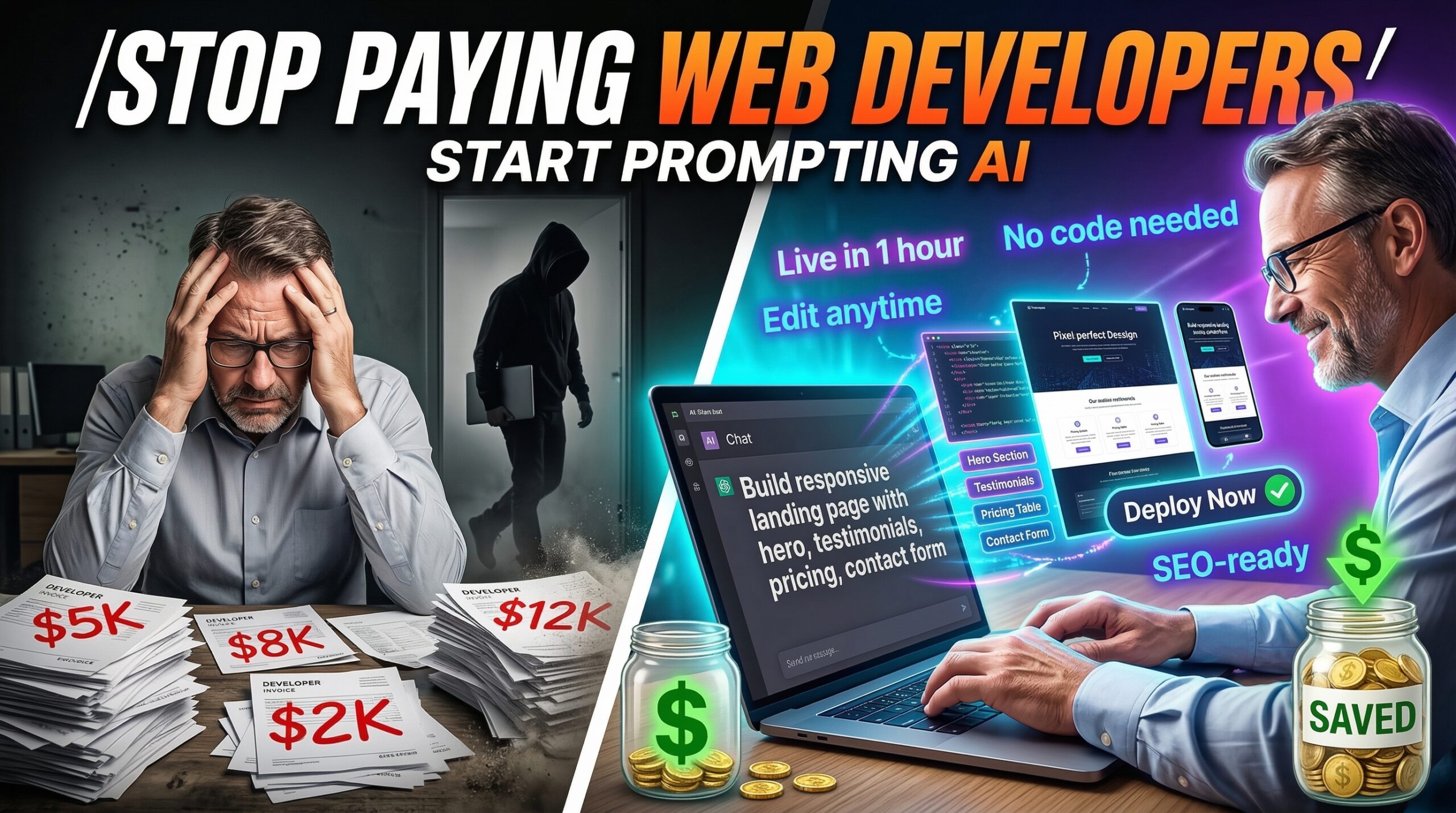 Stop Paying Web Developers — Start Prompting AI