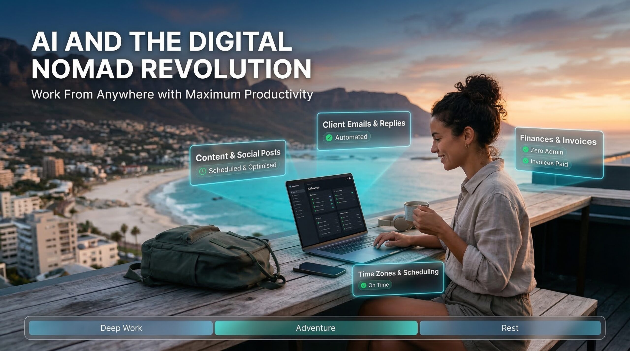 AI and the Digital Nomad Revolution: Work From Anywhere with Maximum Productivity